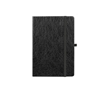 Cuaderno de papel rayado normal interior A5 Funda de cuero falso cuaderno mediano con correa elástica - Product Image 2