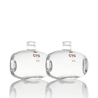 Premium 200 ml 375 ml 500 ml 700 ml Ekstra Flint bentuk barel Rum Tequila Spirit Brandy botol kaca