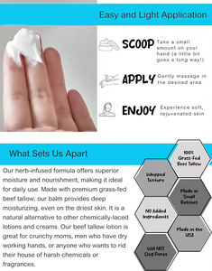 Bálsamo de Aceite de Jojoba Orgánico, Crema Hidratante con Manteca de Karité, Bálsamo de Sebo Batido, Loción Facial - Product Image 6