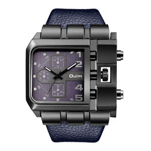 Montre à quartz pour homme Oulm 3364, nouveau design, logo personnalisé, bracelet en cuir, chronographe 24 <span class=keywords><strong>heures</strong></span>, style vintage, sport, Relogio Musculino - Product Image 5