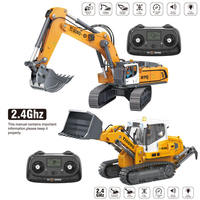 2026 YIGONG 1:50 Modèle d'excavatrice télécommandée en métal moulé sous pression Jouet de construction RC 360 °   Rails métalliques rotatifs, bras mobiles, cadeau pour garçons