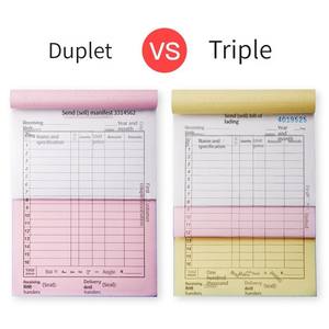 Deli 9388 bordereau de livraison papeterie puissante deux bordereaux de livraison à trois liens sans copie carbone grands documents d'expédition de haute qualité de haute qualité - Product Image 4