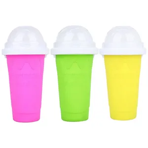 Portable bricolage Smoothie Slushie tasse Milkshake outils presser tasse refroidissement fabricant gel tasse