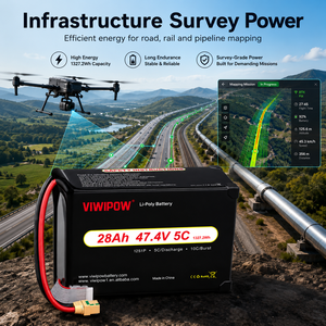 Baterai Drone Semi-Solid State 12S 280wh/kg 28000mAh Kepadatan Tinggi Pabrik Asli untuk Pemetaan & Survei Drone Industri UAV - Product Image 5