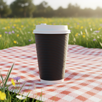Gobelets en papier de qualité supérieure, écologiques, de qualité alimentaire, à simple ou double paroi, en papier kraft, imperméables, pour les cafés, vente en gros