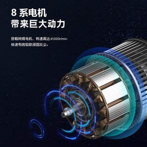 <b>Handheld</b> <b>Vacuum</b> Cleaner 120W Rechargeable Cordless Black For Car Home Use - Product Image 2