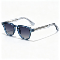 Lunettes de soleil de mode pour hommes en gros, style rétro, protection UV400, monture carrée, unisexe, pour voyage en extérieur, monture en métal CP