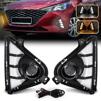 Accessoires de voiture, clignotants LED blanc ambre, feux de jour DRL 12V pour Hyundai Accent 2020 2021 2022 2023