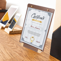Plaque de récompense de support de cadre de certificat en bois écologique personnalisé et présentoir de trophée Technique polie