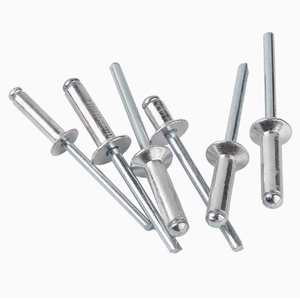 Din standart açık tip Metal perçinler düz ve kubbe kafa katı ve Pop perçinler alüminyum malzeme çelik perçinler