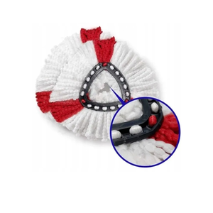 Phù hợp với viledas ocedar thay thế sợi nhỏ tam giác ướt lau miếng đệm 360 quay lau đầu với phẳng xử lý tái sử dụng và easywring - Product Image 3