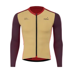Jersey de Ciclismo de carreras profesional personalizado ropa de bicicleta de manga larga con pedido de muestra personalizado