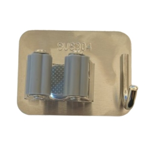 Scopa con Manico Regolabile e Rimovibile, Spazzola Ergonomica con Testa Inclinata, Setole per Pulizia, Supporto a Parete Incluso, Telescopica - Product Image 3