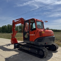 Mini-excavatrice Kubota KX080 Eco certifiée CE, conforme à la norme Stage V, 8 tonnes, pour la construction urbaine et l'aménagement paysager en Europe