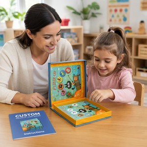 Caja <span class=keywords><strong>de</strong></span> Rompecabezas <span class=keywords><strong>de</strong></span> Madera Personalizada Montessori <span class=keywords><strong>Fisher</strong></span> Cat Logic, Juego <span class=keywords><strong>de</strong></span> Conteo y Emparejamiento <span class=keywords><strong>de</strong></span> Números con Animales Marinos, Juguete Educativo <span class=keywords><strong>de</strong></span> Matemáticas Tempranas - Product Image 3