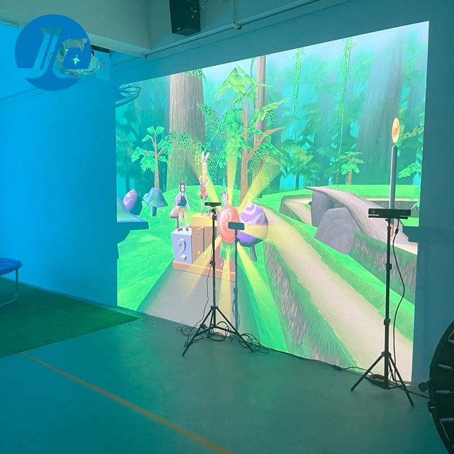 Motion-Sensing 3D Projection Game System with Interactive Floor Tracking and Multiplayer Fitness Modes