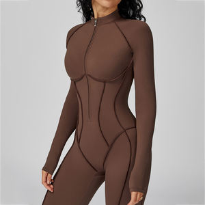 Body Deportivo de Alta Calidad para Mujer con Efecto Levanta Glúteos, Mangas Largas, Cierre y Mallas Ajustadas, Personalizable para Gimnasio, Yoga y Actividades al Aire Libre - Product Image 4