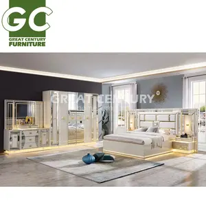 GC Furniture RTS-2301 Bed Master Bedroom Set vernice melamina MDF camera da letto Set mobili camera da letto