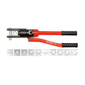 Prensa Hidráulica para Cables Yato YT-22860, Herramienta Manual para Crimpar Cables, Entrada Frontal de Acero Industrial - Product Image 3