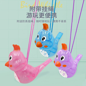 Sifflet d'oiseau aquatique transparent, jouet musical changeant de voix pour enfants de 2 à 4 ans, jouet unisexe - Product Image 4