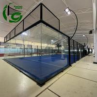 Pista de Pádel Panorámica de Venta Caliente 2026, 10x20m, con Estructura de Acero Galvanizado y Vidrio Templado