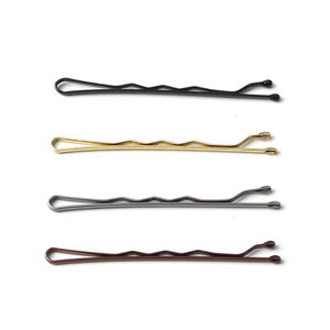 Forcine per parrucchieri da parrucchiere 50 pezzi in metallo color oro nero fermaglio per capelli Set 5/5.5/6/7cm qualità Wave Bobby Pin - Product Image 4