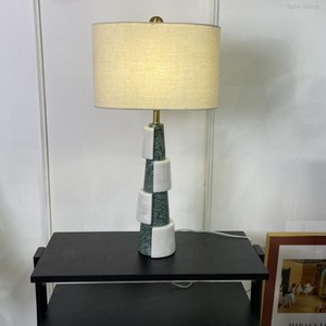 Lámpara de Noche Eléctrica de Mármol Natural de Lujo Estadounidense, Moderna para Uso en Hoteles, Personalizada, Creativa y de Alta Gama para Dormitorio - Product Image 2