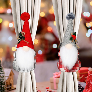 Venta al por Mayor <span class=keywords><strong>de</strong></span> Lazos para Cortinas <span class=keywords><strong>de</strong></span> Halloween y Navidad, Adornos <span class=keywords><strong>de</strong></span> Peluche 3D <span class=keywords><strong>de</strong></span> Santa Claus, Muñeco <span class=keywords><strong>de</strong></span> Nieve, <span class=keywords><strong>Bruja</strong></span> y Gnomo, Hebillas para Cortinas, Decoración Festiva para Ventanas - Product Image 3