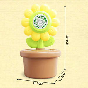 Nuovo Design Giocattolo Estivo: Macchina per <span class=keywords><strong>Bolle</strong></span> Elettrica a Forma di Girasole <span class=keywords><strong>in</strong></span> Vaso con Luce Colorata e Pistola Spara <span class=keywords><strong>Bolle</strong></span> - Product Image 3