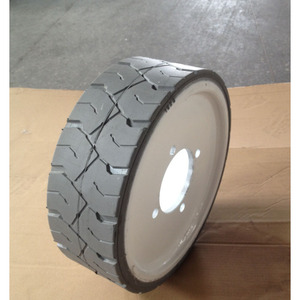 Upright Scissor Lift Tire 15x5 <b>Foam</b> Rim For Material Handling Equipment Parts <b>Model</b> 502170-000 - Product Image 2