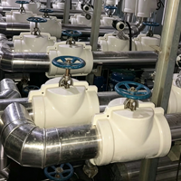 Housse d'isolation thermique en fibre de verre PRF amovible pour vanne, résistante à la chaleur, économie d'énergie pour tuyaux de vapeur de centrale électrique