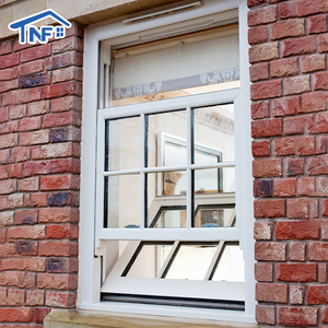 Modern <strong>Double</strong> <strong>Hung</strong> <strong>Windows</strong> Thermal Break Aluminum Alloy Frame Tempered Glass <strong>Double</strong> <strong>Hung</strong> <strong>Windows</strong> For Hotels - Product Image 1