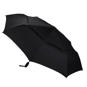 도매 공급 업체 제조업체 27 인치 대형 방풍 로고 인쇄 큰 고급 프로모션 브랜드 골프 우산 사용자 정의 로고