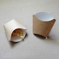 Boîtes en papier jetables personnalisées pour frites, tourtes, poulet frit, empanadas et frites épaisses
