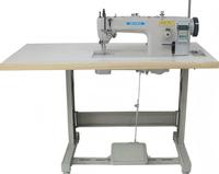 Machine à coudre industrielle à double aiguille, à plat, à commande numérique, haute vitesse, pour cuir, modèle 0303DFH.