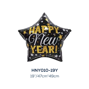 ลูกโป่งฟอยล์รูปดาวและรูปปีใหม่ที่มีความสุขหลากหลายสไตล์ขายส่งจำนวนมากสำหรับตกแต่งงานเลี้ยงปีใหม่อุปกรณ์สำหรับเทศกาลวันหยุด - Product Image 3