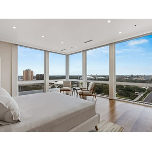 Fenêtre fixe en vinyle à prix bon marché d'usine avec verre trempé fenêtres d'image d'impact d'ouragan à haut rendement énergétique pour les maisons - Product Image 2