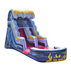 Tobogán Acuático Inflable Comercial <span class=keywords><strong>con</strong></span> Diseño de Llamas y <span class=keywords><strong>Piscina</strong></span> <span class=keywords><strong>para</strong></span> Niños y Adultos, <span class=keywords><strong>Alquiler</strong></span> <span class=keywords><strong>para</strong></span> Fiestas de <span class=keywords><strong>Verano</strong></span> al Aire Libre - Product Image 6