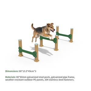 Attrezzatura per l'addestramento all'agility per cani da esterno: <span class=keywords><strong>Ostacoli</strong></span> in acciaio e pannelli in PE per gioco e allenamento - Product Image 1