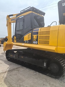 รถขุดตีนตะขาบ Komatsu PC160 มือสองจากญี่ปุ่น น้ำหนัก 16 ตัน รถขุดไฮดรอลิก ชั่วโมงการทำงานต่ำ เครื่องจักรก่อสร้าง - Product Image 1