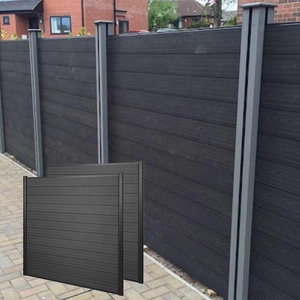 Balcon en aluminium pour l'extérieur 8 pieds WPC Stockade Panneau de clôture composite en <span class=keywords><strong>bois</strong></span> et plastique Clôture à lattes WPC - Product Image 6