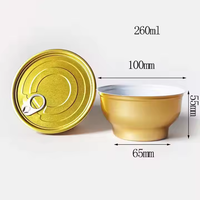 Boîtes de bol alimentaire en aluminium 955 # pour emballage de nid d'oiseau de soupe de bouillie alimentaire instantanée