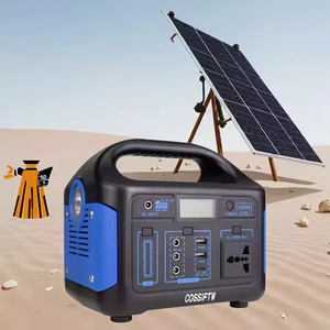 Station d'alimentation portable <span class=keywords><strong>USB</strong></span> Type C 300W avec <span class=keywords><strong>panneau</strong></span> <span class=keywords><strong>solaire</strong></span>, sortie DC AC, batterie lithium-ion d'urgence pour le camping et l'utilisation domestique - Product Image 1