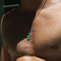 Nouveau 2025 Collier pendentif carte de tarot plaqué or 18 carats avec motif goutte d'huile, fait main personnalisé, accessoires de bijouterie DIY