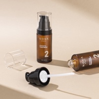 Ensemble de flacons cosmétiques et pots de crème Flacon à pompe pour sérum en verre ambré Flacon compte-gouttes d'huile de 30ml 50ml 60ml 100ml Bouteille de lotion tonique 120ml