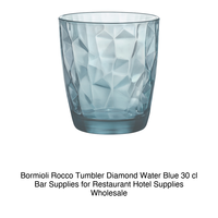 Verre à eau Bormioli Rocco Diamond Blue 30 cl H 9,2 cm Ø 8,5 cm