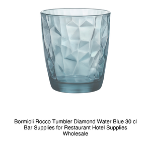 Bormioli Rocco Diamond Blue Water Glass 30 cl H 9.2 cm Ø 8.5 cm - Product Image 2