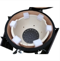 MCD 22 pouces chariot extérieur grill fumeur charbon bbq Kamado fumée moins bois support pour bbq