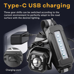 Ceinture lumineuse réfléchissante LED YD-10, rechargeable par USB, batterie intégrée 2200mAh, pour la course de nuit et le cyclisme - Product Image 2