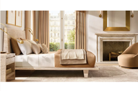 Meuble de rangement de chevet de luxe moderne en pierre de travertin beige pour salon et chambre à coucher avec design écologique